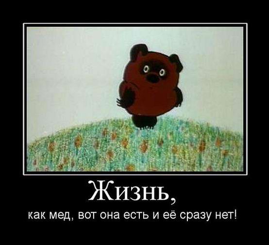 Жизнь, как мед, вот она есть и её сразу нет! 