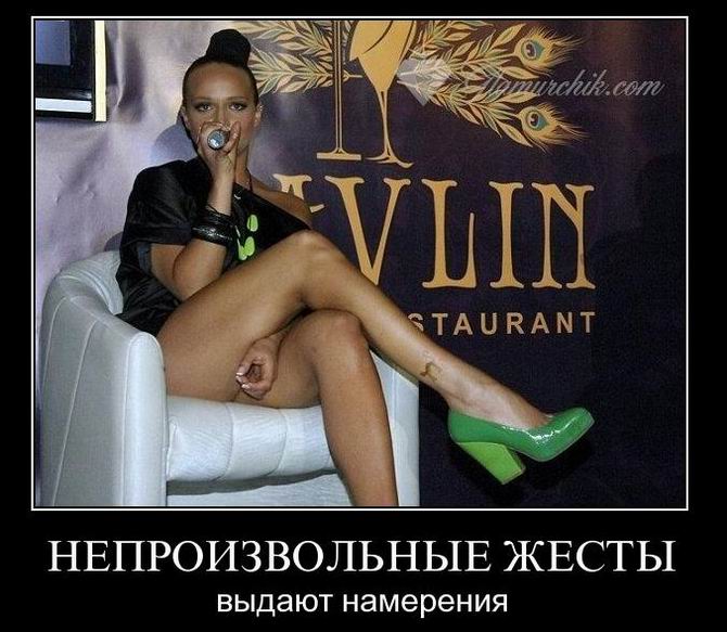Непроизвольные жесты выдают намерения 