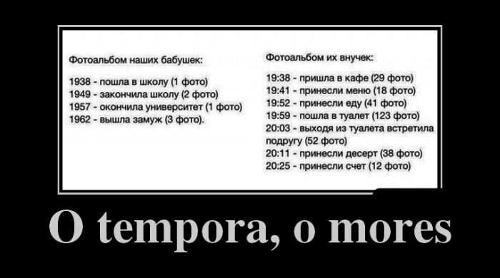  tempora,  mores 
