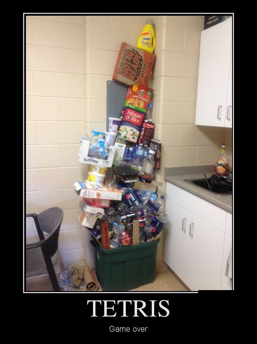 Tetris. Game over
