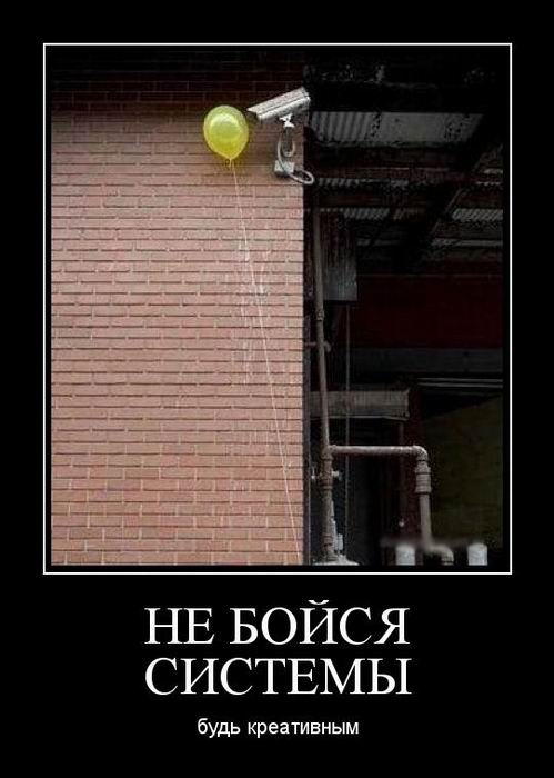 Не бойся системы, будь креативным 